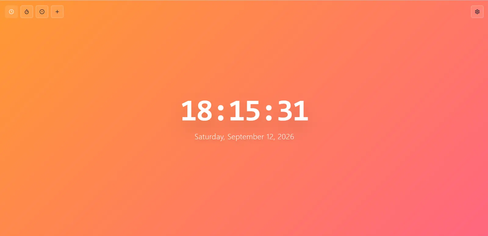 Ambient Clock screenshot